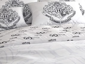 PrzytulneMieszkanie.pl PrzytulneMieszkanie.pl Pościel świecąca HARRY POTTER VISION biała Rozmiar pościeli: 70 x 90 cm | 140 x 200 cm