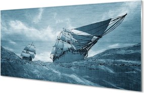 Szklany Panel Statek podczas Sztormu