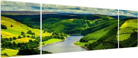 Obraz - Zielony krajobraz (170x50 cm)