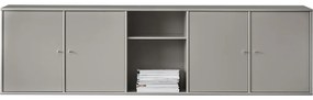 Szara niska komoda 220x61 cm Mistral – Hammel Furniture
