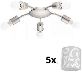 Eglo - LED sufitowe MY CHOICE 5xE14/4W/230V chrom/białe