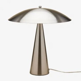 Lampa Stołowa Z Żelaza Irune Szczotkowana Szarość - Sklum