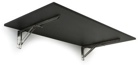 Stół składany na ścianie, 1200 x 600 mm, nośność 30 kg, wenge