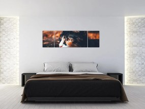 Obraz - Spojrzenie kota (170x50 cm)