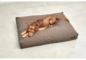 Brązowy materac dla psów z materiału bouclé 120x90 cm Mondo Chocolate L – MiaCara