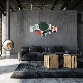 Obraz abstrakcji - bąbelki (125x70 cm)