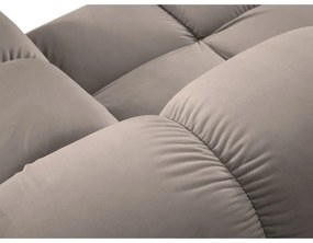 Jasnobrązowa aksamitna sofa modułowa 282 cm Bellis – Micadoni