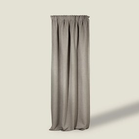 Zasłona zaciemniająca na taśmie marszczącej blackout strukturalny jasny szary 140 x 280 cm 1 szt.