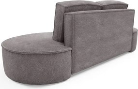 Sofa MOLLY z funkcja spania i pojemnikiem SZARY JEDWAB ABRIAMO 07