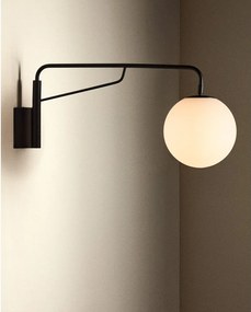 Biało-czarny kinkiet ø 20 cm Eilo – Kave Home