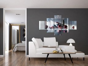 Obraz - 3D przestrzeń z kulami II. (125x70 cm)