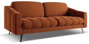 Pomarańczowa aksamitna sofa 202 cm Nalu – Makamii