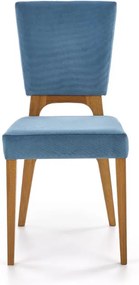 Tapicerowane krzesło do jadalni na drewnianych nogach Wenanty