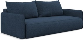 Kanapa 3-osobowa z funkcją spania - z tkaniny szenilowej - królewski niebieski - NANEA