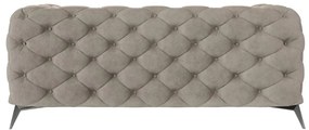 Szarobeżowa aksamitna sofa 185 cm Chelsea – Ropez