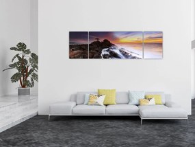 Obraz góry we mgle (170x50 cm)