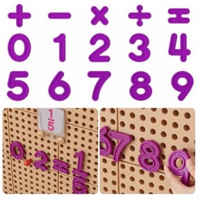 Masterkidz zestaw cyferek i znaków do nauki liczenia i matematyki do paneli ściennych stem 82 el.