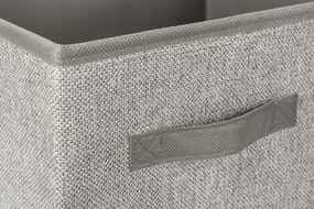 Organizer Tekstylny Kolor Szary Pudełko kosz 31x31x31 cm do Szafy Garderoby