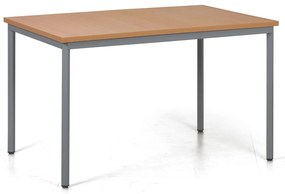 Stół do jadalni TRIVIA, ciemnoszara konstrukcja, 1200 x 800 mm, buk
