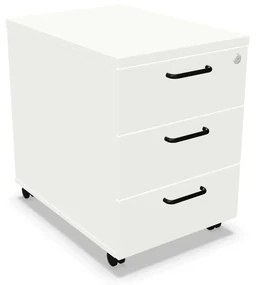 Kontenerek biurowy EASY SPACE MOB 43cm biały mobilny NOWY STYL