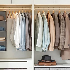 Zestaw drewnianych wieszaków SOHO, 20 szt., naturalny brąz SongmicsHome