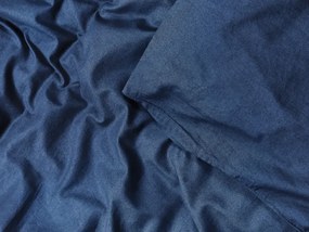 PrzytulneMieszkanie.pl PrzytulneMieszkanie.pl Bawełniana pościel CALMORA ciemnoniebieska Rozmiar pościeli: 2 szt 70 x 90 cm | 160 x 220 cm