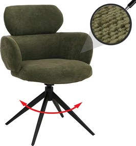 Krzesło do jadalni MCW-O77,  oliwkowo-zielone