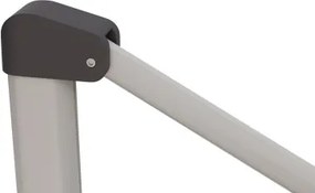 HYPERION 330 x 240 cm – luksusowy, huśtawkowy parasol ogrodowy z bocznym drążkiem : Kolor parasola - Ciemnoszary