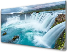 Szkło do Kuchni na Ścianę Górskie Kaskady Wodne