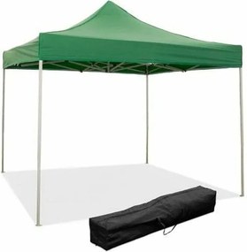 3 x 3 m Zielona składana altana pokryta wodoodpornym PVC