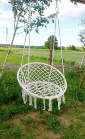 Fotel wiszący z plecionej liny NIDO