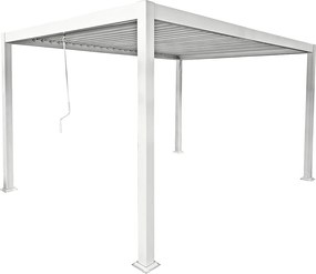 Pergola bioklimatyczna wolnostojąca z otwieranym dachem - 12 m² - biały - AMALFI