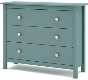 Morska niska komoda dziecięca z drewna sosnowego 100x80 cm Max – Marckeric