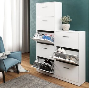 Wózek na buty biały 59x22x169.5 gizmo