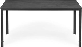 Stół ogrodowy polywood dla 6 osób Sorelia 156x78 cm, szary