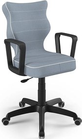 Ergonomiczne krzesło do biurka Norm Black rozmiar 6 (159-188 cm)