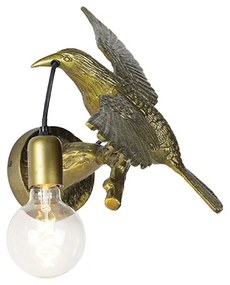 Vintage Lampa ścienna mosiądz - Animal Fugl Rustykalny / Vintage Oswietlenie wewnetrzne