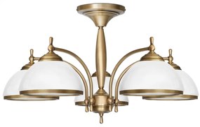 Niski mosiężny żyrandol CR-S5K