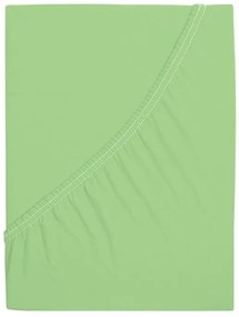 PrzytulneMieszkanie.pl Prześcieradło jersey do łóżeczka dziecięcego EXCLUSIVE 70x140 cm jasnozielone