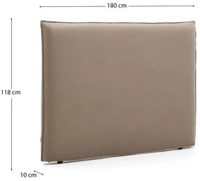 Szarobrązowy tapicerowany zagłówek 180x118 cm Jaira – Kave Home