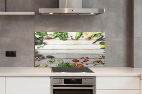 Szklany Panel Kompozycja z Awokado i Szpinaku