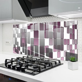 Szkło do Kuchni na Ścianę Symetria Nowoczesnej Formy