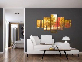 Obraz jesiennych drzew (125x70 cm)