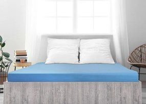 4Home prześcieradło jersey Ideal błękitny, 100 x 200 cm