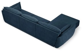 Ciemnoniebieski narożnik (lewostronny) Vanda – Mazzini Sofas