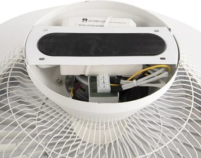 Wentylator sufitowy srebrny z LED z efektem gwiazd, ściemniany - Clima