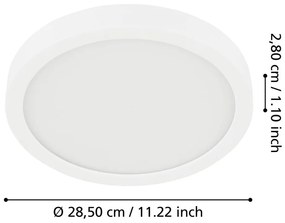 Biała lampa sufitowa LED FUEVA 5 – EGLO