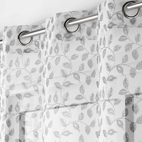 Szara firanka z woalu 137x280 cm Farandole – douceur d'intérieur
