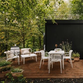 Kwadratowy stolik do ogrodu Brene 80 cm, z tworzywa