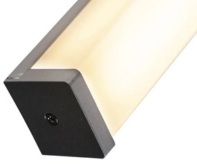 Nowoczesny Kinkiet / Lampa scienna łazienkowy czarny 92 cm IP44 - Cascada Nowoczesny Oswietlenie wewnetrzne